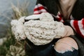 Etsy Design Awards – Peppermint Bark Mittens – Handknit Chunky Merino, Cozy Heart-Stitch Warmers, Cable Knit Mittens, Perfect Holiday Gift