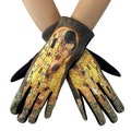The Kiss Winter Gloves, Gustav Klimt Winter Gloves, Touch Screen Gloves, Fleece Lined Gloves, Art Winter Gloves