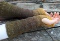 Long Fingerless gloves, warm hand warmers, alpaca mittens for her, winter wool gloves are the perfect gift for travel lovers