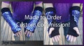 Large FINGERLESS Half Wrap Gauntlets Custom Commission - Fingerless Gloves - Dragon Scales- JayeCreations