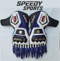 Suzuki GSXR MOTOGP Motorbike Racing Leather Gloves - Made In Genuine Cowhide Leather - With Free Shipping