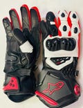 Premium Genuine Leather Alpinestars Style Gloves - Motorcycle Racing Gloves - Protective Motorcycle Gear