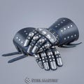 Brigandine Metal gloves, Medieval Reenactment gloves, Brigandine armor, Hand protection, Steel Gauntlets by Steel Mastery
