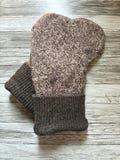 Men's Wool Mittens, Upcycled, Felted Wool Mittens, Sweater Mittens - XL