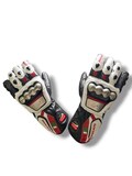 Ducati Corse Leather Racing Gloves with Italian Flag Design
