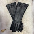 Premium Women's Leather Opera Gloves, Elegant Design,Soft Genuine Leather for Formal Evenings, Vintage Fashion or Special Occasions(S892013)