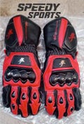 Hayabusa MOTOGP Motorbike Racing Leather Gloves - Made In Genuine Cowhide Leather - With Free Shipping