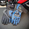 Suzuki Hayabusa Motorcycle Motorbike Racing Leather Gloves Pythons Racing Gants