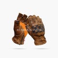 Classic Retro Genuine Leather Gloves - Motorcycle Gloves - Gloves - Custom Gloves Dark Rust Brown Size M-XXL