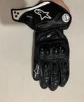 One Vision Alpinestars Biker Leather Gloves CE Certified Made With Premium  Cowhide Leather With Knuckles Racers Safety Best Christmas GIFT