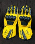 Suzuki GSXR Motorcycle MotorBike MotoGP Racking Leather Gloves MotorBike