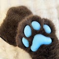 Cute Long - haired Bear Paws, Soft Role - playing Claws, Bear paws, Custom color, Kawaii gift for kids, Furry art, Kemono Fursuit paws