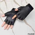 Short Style Genuine Leather Gloves – Black, Genuine Leather, Winter Gloves, Driving Gloves, Fashion Gloves