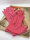 2 Pairs Of Pink Vintage Gloves size 7, Dents