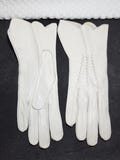 Vintage Native Deerskin White Driving Gloves Size 6