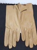 Vintage Deerskin Driving Gloves Tan, Small