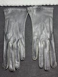 Vintage New Old Stock Black Genuine Deerskin Ladies Driving Gloves