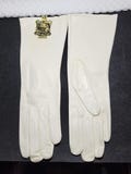 Vintage Genuine Native Deerskin White Driving Gloves Ladies