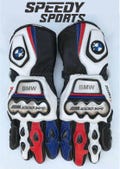 BMW M1000XR MOTOGP Motorbike Racing Leather Gloves - Made In Genuine Cowhide Leather - With Free Shipping