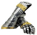Medieval Gothic Forearm Gloves Gauntlet Steel Finger Armor Gauntlet LARP Warrior Roleplay Costume Gloves Halloween