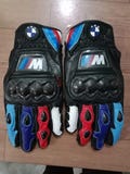 BMW MOTOGP Motorbike Racing Leather Gloves - Genuine Cowhide Leather Gloves for bikers, Gift for biker, BMW Motorcycle Gloves, Free Shipping