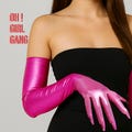 Pink Spandex Opera Gloves with Claw Nails: Party Costume Accessory, Halloween Costume