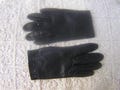 Vintage Lined Black Leather Gloves