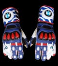 BMW Racing Motorcycle Gloves | Kangaroo Leather Protective Biker Gloves | Custom Moto Gloves for Men