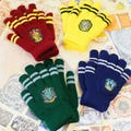 Autumn and Winter Gloves, Four Magic House Style Gloves, Knitted Warm Gloves, Harry Fans Gift,  Christmas Gift, Gift for Her