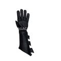 Superhero Bat Style Gloves | Batman Inspired Leather Cosplay Bruce Wayne Black Blue Comic Costume Accessory
