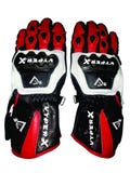 vyperx Leather motorcycle Racing Gloves, Leather Motorbike Gloves- CE -Certified | - Top grain Cowhide mild leather Gloves
