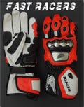 Honda Repsol Motorbike MOTOGP Racing Leather Gloves - Made In Genuine Cowhide Leather - With Free Shipping
