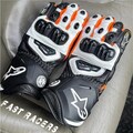 Alpinestars Motorbike MOTOGP Racing Leather Gloves - Made In Genuine Cowhide Leather - With Free Shipping