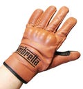 Lambretta Rustic Brown or  Black Italian Leather Gloves Windproof Waterproof Winter All Weather Gloves hard Knuckle GP200 Li150 SX200 LD150