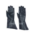 Medieval Knight Gauntlet Gloves Leather Cosplay Costume - Black Handmade LARP Renaissance Armor Accessory
