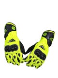 Handmade GP Pro Motorcycle Gloves | Neon Yellow Racing Gloves with Carbon Knuckle Armor | Men’s Biker Protective Riding Gear