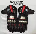 MV Agusta MOTOGP Motorbike Racing Leather Gloves - Made In Genuine Cowhide Leather - With Free Shipping