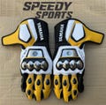 Yamaha MOTOGP Motorbike Racing Leather Gloves - Made In Genuine Cowhide Leather - With Free Shipping