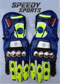 Suzuki GSXR MOTOGP Motorbike Racing Leather Gloves - Made In Genuine Cowhide Leather - With Free Shipping