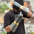 Epic Fantasy Shadowsteel Gauntlets – Black Claw Armor Gloves for Dark Knights, LARP Battles & Fantasy Cosplay | Stainless Steel