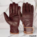 Men's Leather Motorcycle Gloves – Leather, Comfortable & Stylish, Genuine Leather, Winter Gloves, Driving Gloves, Fashion Gloves