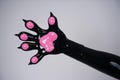 Silicone Cute Paws with 5 Fingers for Cosplay Custom 10 Colors Available Color Custom Furry Gloves Soft Touching