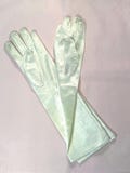 Vintage Cream Elbow Length Gloves, white dress gloves, Halloween costume gloves, bridal accessories