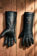 Darth Vader Cosplay Gloves – Black Leather Star Wars Costume Gloves, Movie Prop Accessory for Cosplay, LARP & Halloween