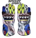 Suzuki GSXR MOTOGP Motorbike Racing Leather Gloves - Made In Genuine Cowhide Leather - With Free Shipping