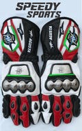 MV Agusta MOTOGP Motorbike Racing Leather Gloves - Made In Genuine Cowhide Leather - With Free Shipping