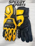 Honda CBR MOTOGP Motorbike Racing Leather Gloves - Made In Genuine Cowhide Leather - With Free Shipping