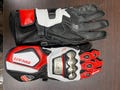 Ducati Corse Motorbike Racing Leather Gloves