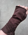 Brown arm warmers