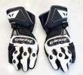 Danese White & Black Motorcycle Racing Gloves | Premium Leather Motorbike Riding Gloves for Bikers